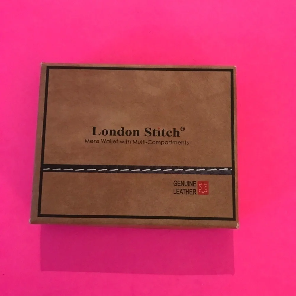 London Stitch Men's leather wallet